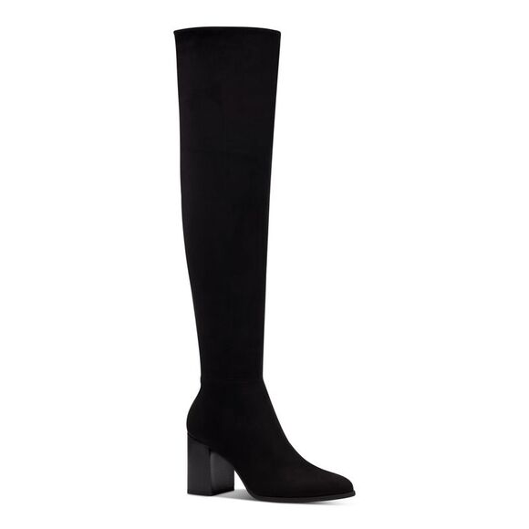 INC Shoes - INC Womens Black Cushioned Windee Almond Toe Block Heel Zip-Up Heeled Boots 11 M